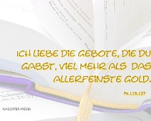 Gebote Ich liebe die Gebote... Psalm 119,127