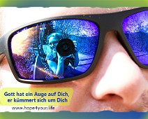 Auge Gott hat ein Auge auf dich...